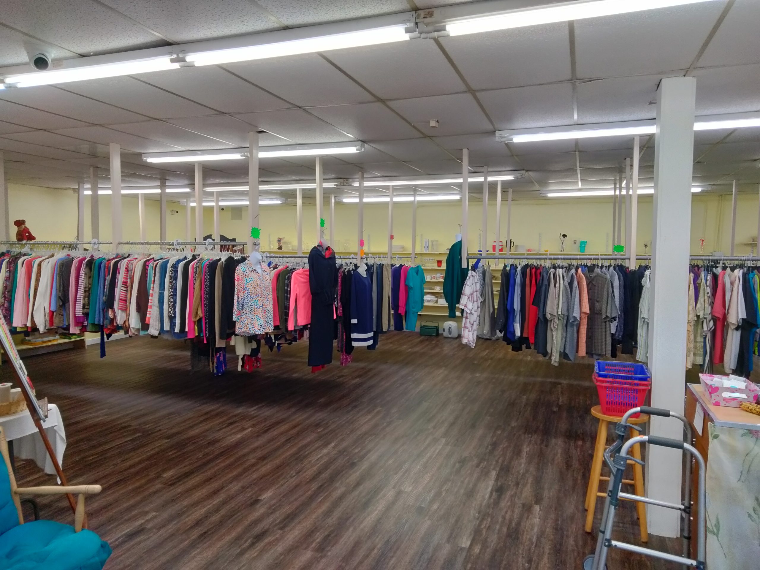 mission thrift store includes clothing items